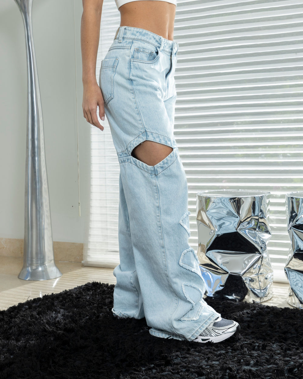 PANTALON DAMA WIDE LEG TIRO ALTO REF. 17552