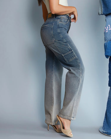JEAN MUJER BAGGY TIRO ALTO COLOR AZUL MEDIO SILUETA AMPLIA