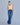 JEAN MUJER FLARE TIRO ALTO COLOR AZUL OSCURO SILUETA SEMIAJUSTADA