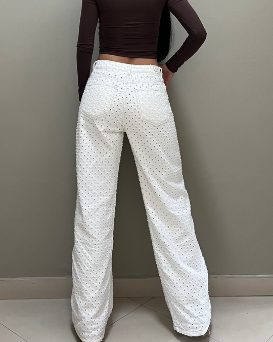 PANTALON DAMA BOTA RECTA TIRO ALTO REF. 18105