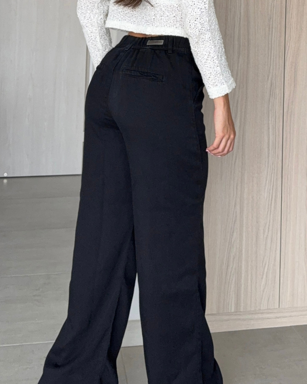 PANTALON DAMA BOTA RECTA TIRO ALTO REF. 17422