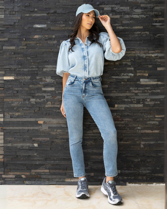 JEAN DAMA MOMFIT TIRO ALTO REF. 17528