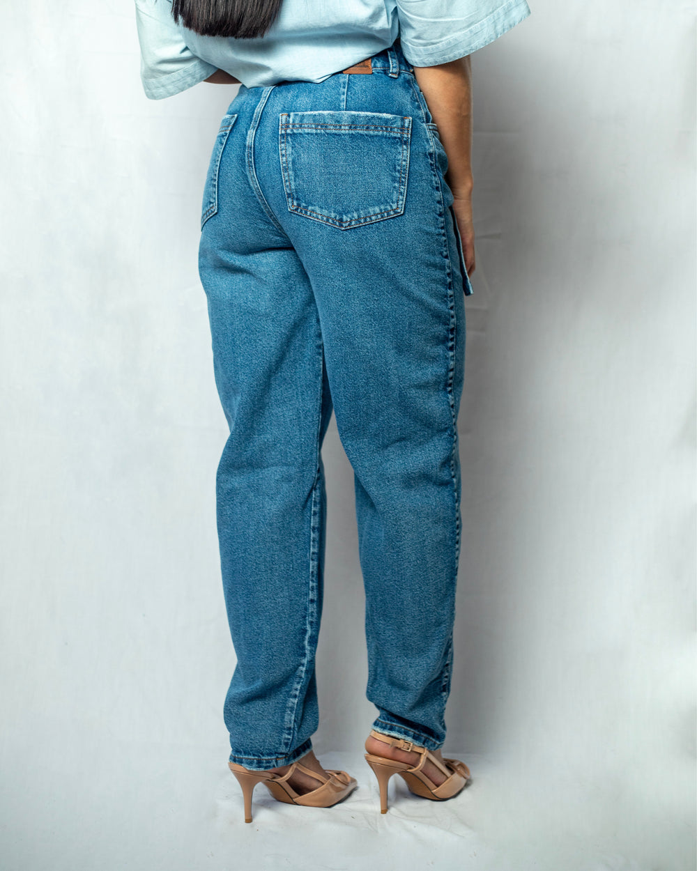 PANTALON DAMA BALLON  TIRO ALTO REF. 17558