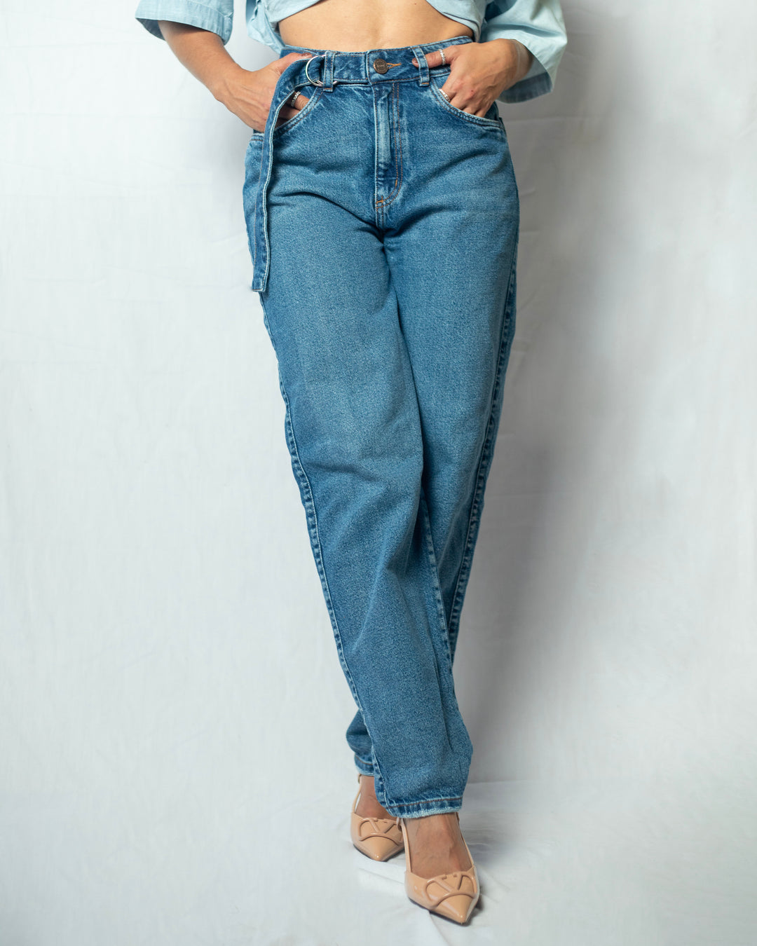 PANTALON DAMA BALLON  TIRO ALTO REF. 17558