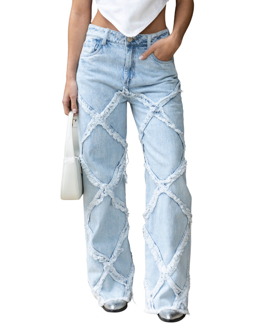 PANTALON DAMA WIDE LEG TIRO ALTO REF. 17559