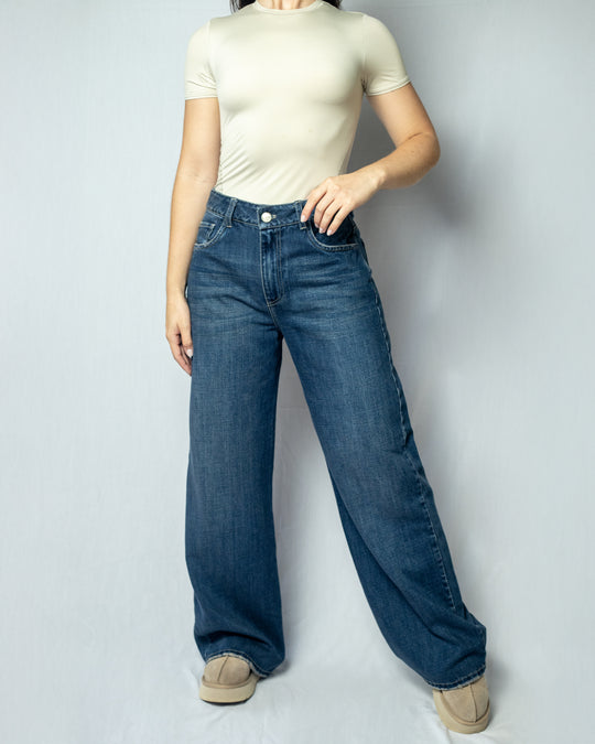 PANTALON DAMA WIDE LEG TIRO ALTO REF. 18008