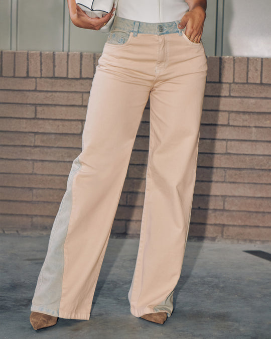 PANTALON DAMA WIDE LEG TIRO ALTO REF. 18009