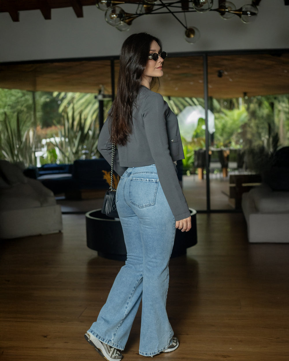 JEAN DAMA BOTA FLARE TIRO ALTO REF. 18023