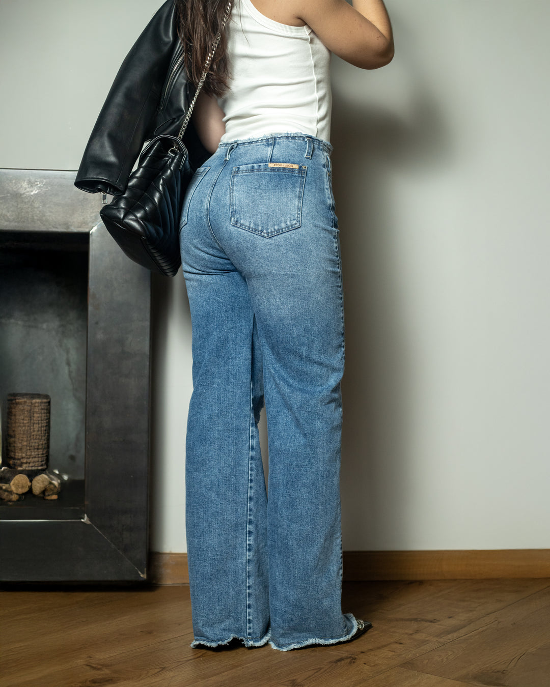 JEAN DAMA BOTA FLARE TIRO ALTO REF. 18030