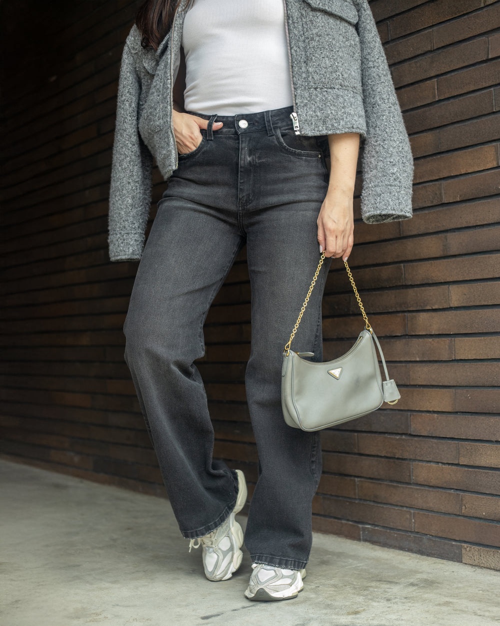 PANTALON DAMA BOTA RECTA TIRO ALTO REF. 18037