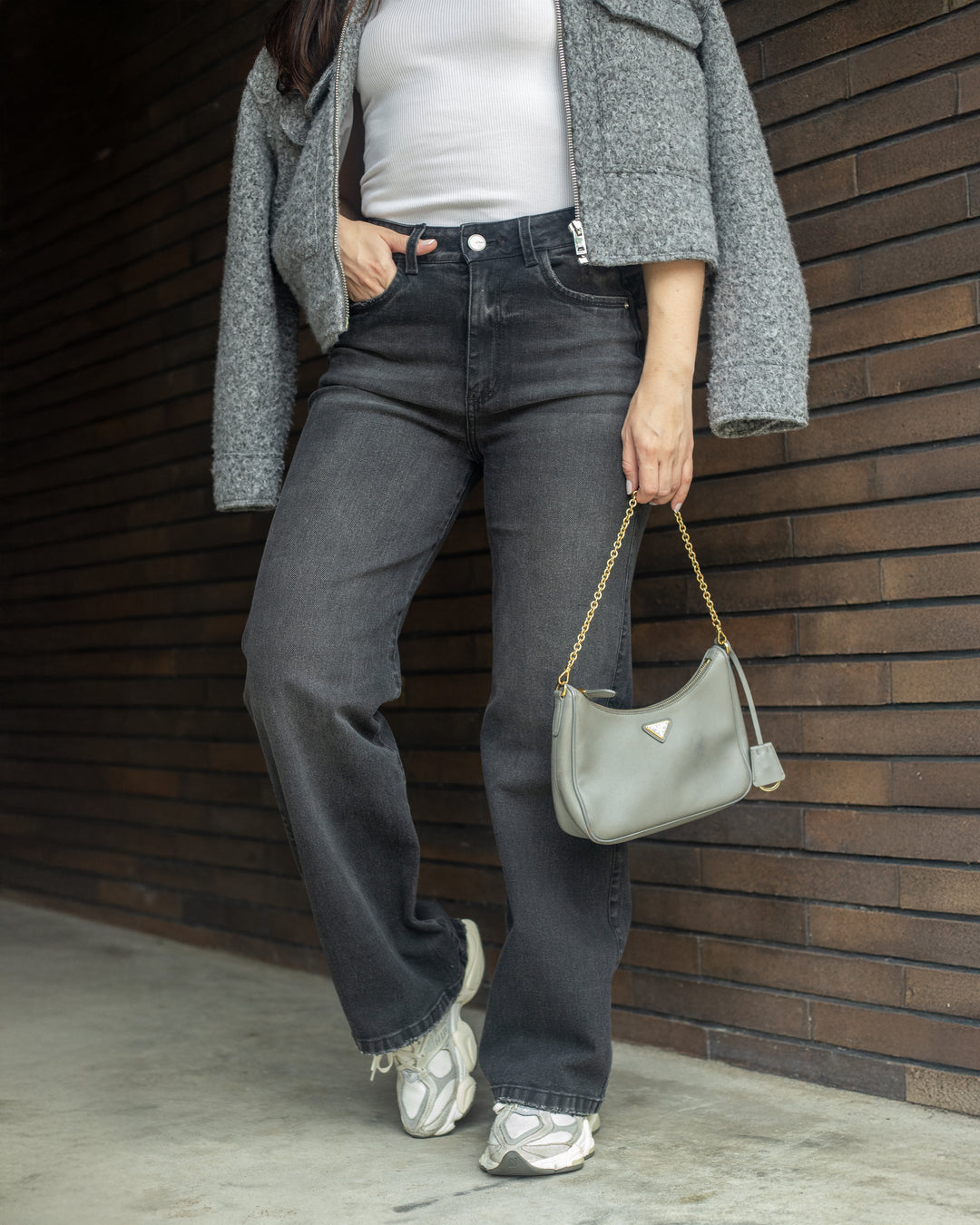 PANTALON DAMA BOTA RECTA TIRO ALTO REF. 18037