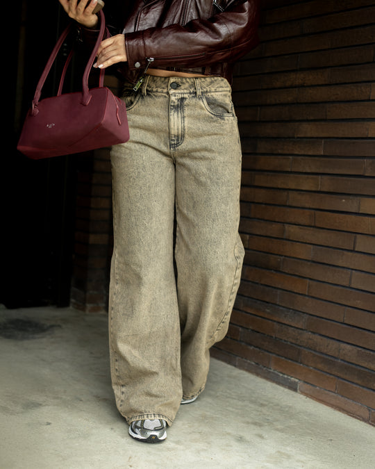 PANTALON DAMA WIDE LEG TIRO ALTO REF. 18068