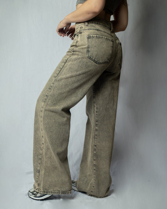 PANTALON DAMA WIDE LEG TIRO ALTO REF. 18068