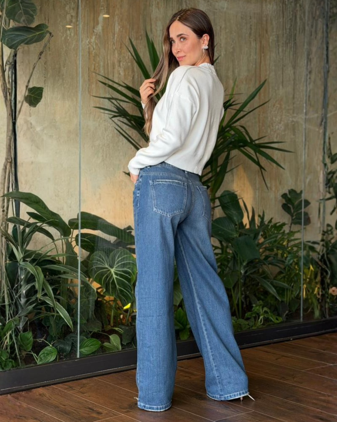 PANTALON DAMA WIDE LEG TIRO ALTO REF. 18070-1