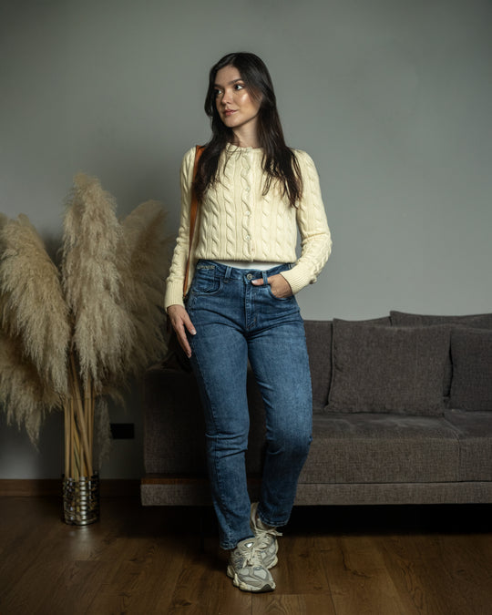 JEAN DAMA MOMFIT TIRO ALTO REF. 18108