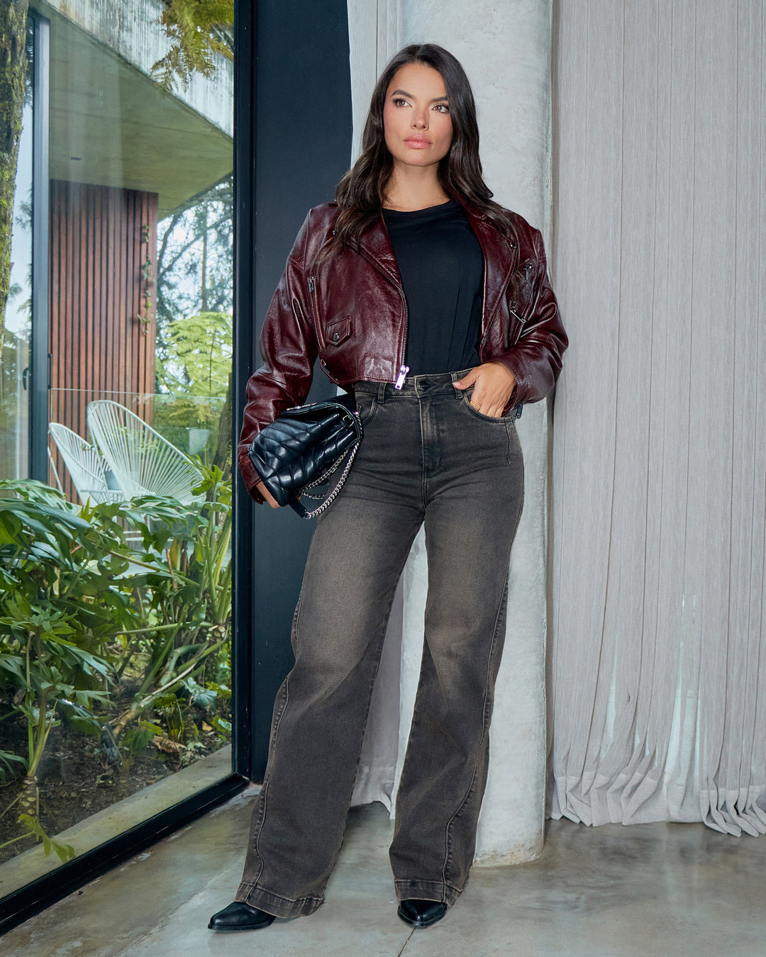 PANTALON DAMA WIDE LEG TIRO ALTO REF. 18149