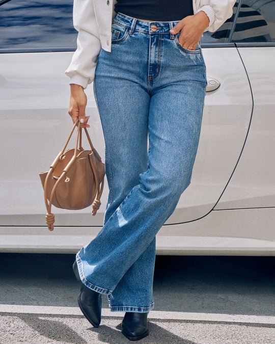 PANTALON DAMA BOTA RECTA TIRO ALTO REF. 18159-1