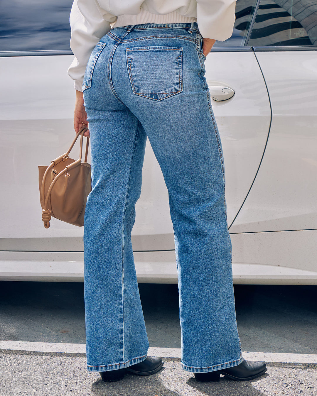 PANTALON DAMA BOTA RECTA TIRO ALTO REF. 18159-1