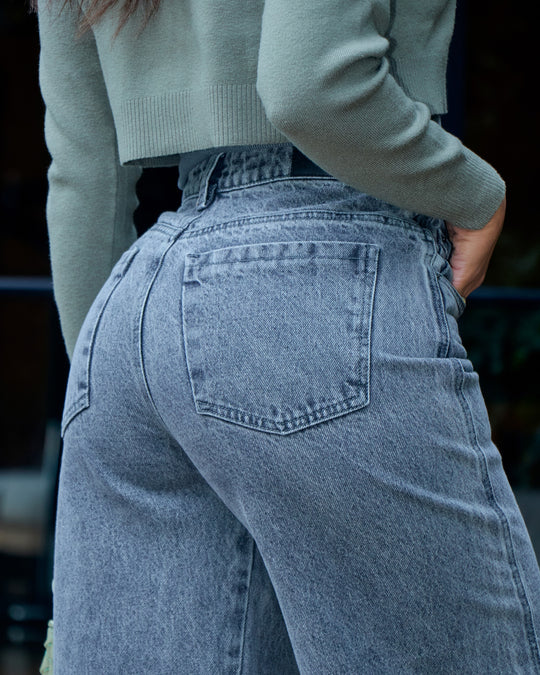 PANTALON DAMA WIDE LEG TIRO ALTO REF. 18174