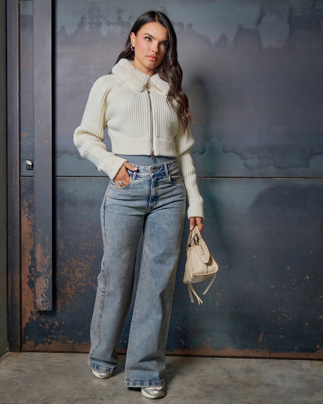 PANTALON DAMA WIDE LEG TIRO ALTO REF. 18220