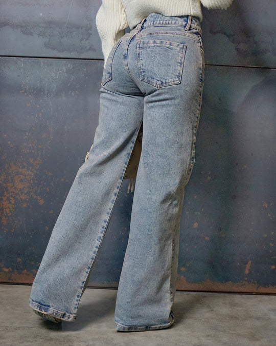 PANTALON DAMA WIDE LEG TIRO ALTO REF. 18220