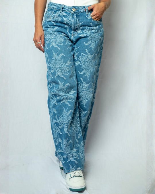 PANTALON DAMA WIDE LEG TIRO ALTO REF. 18110