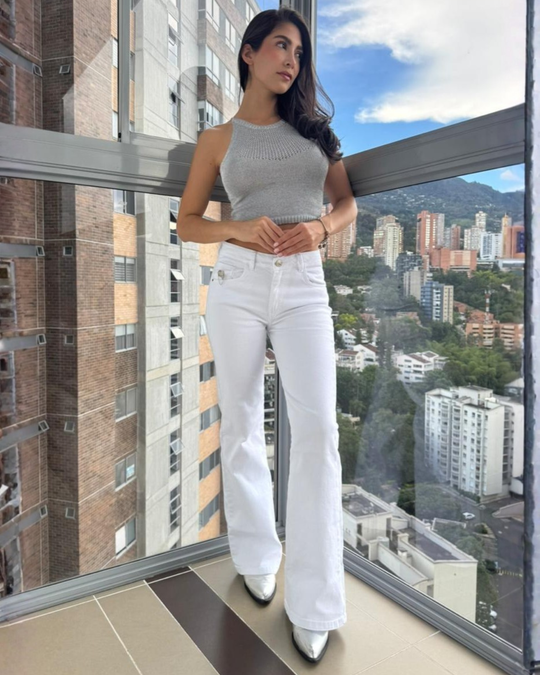 JEAN DAMA BOTA FLARE TIRO ALTO REF. 18004