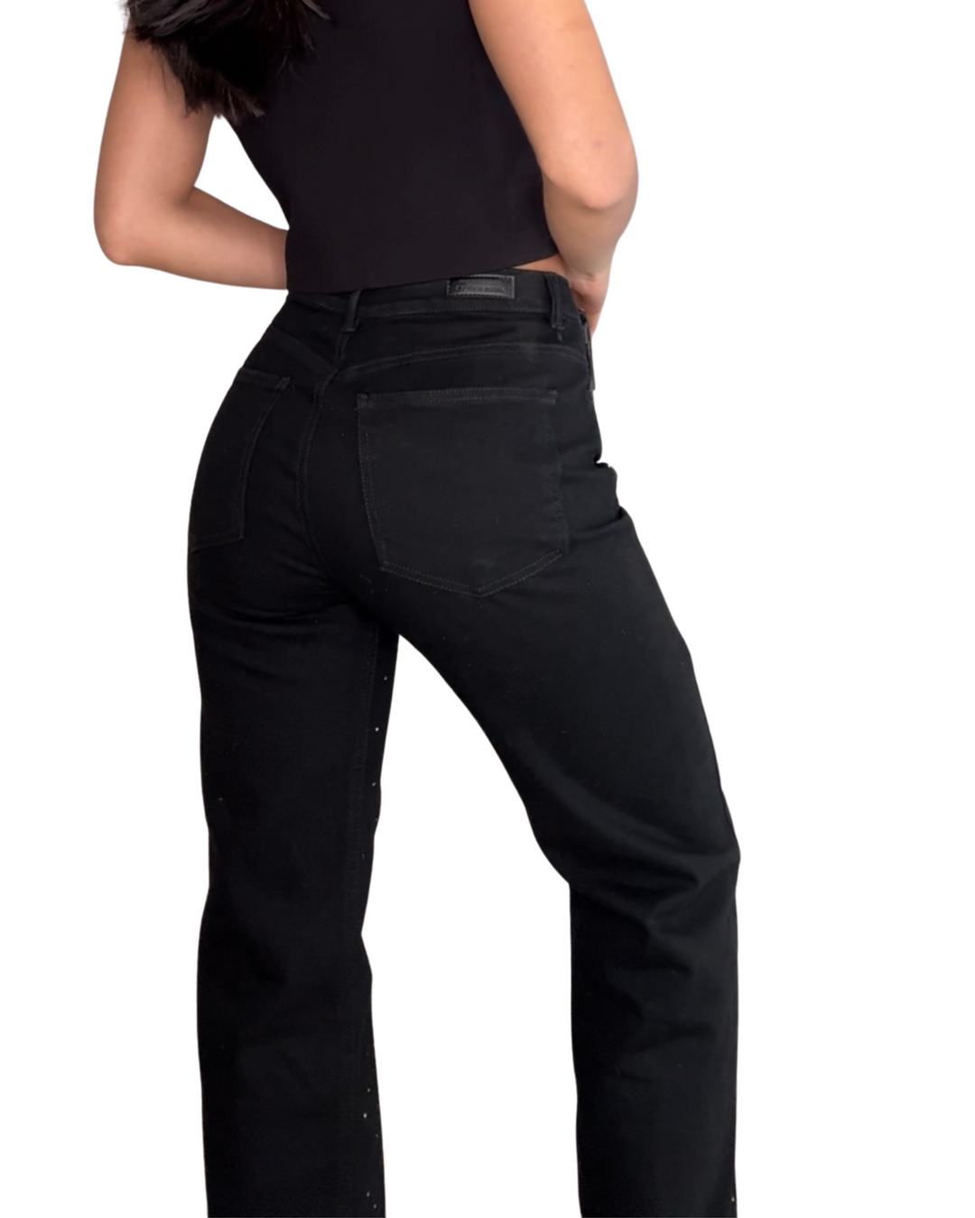 PANTALON DAMA BOTA RECTA TIRO ALTO REF. 17524