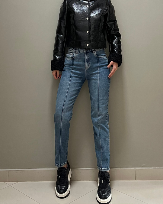 PANTALON DAMA MOMFIT TIRO ALTO REF. 18058