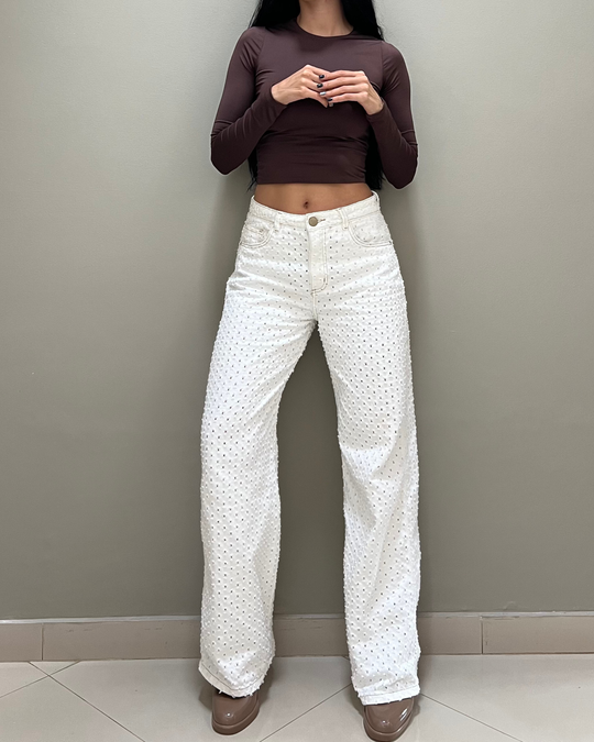 PANTALON DAMA BOTA RECTA TIRO ALTO REF. 18105