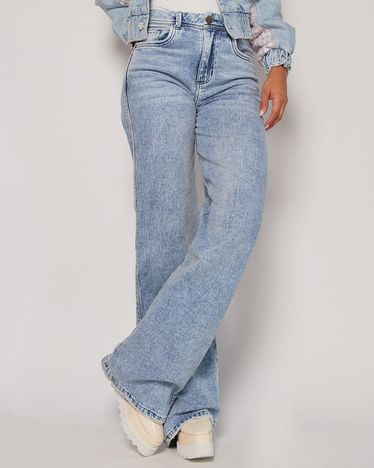 PANTALON DAMA BOTA RECTA TIRO ALTO REF. 18349