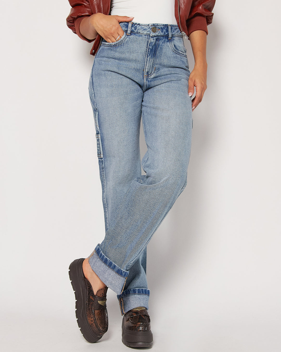 PANTALON DAMA BAGGY TIRO ALTO REF. 18263