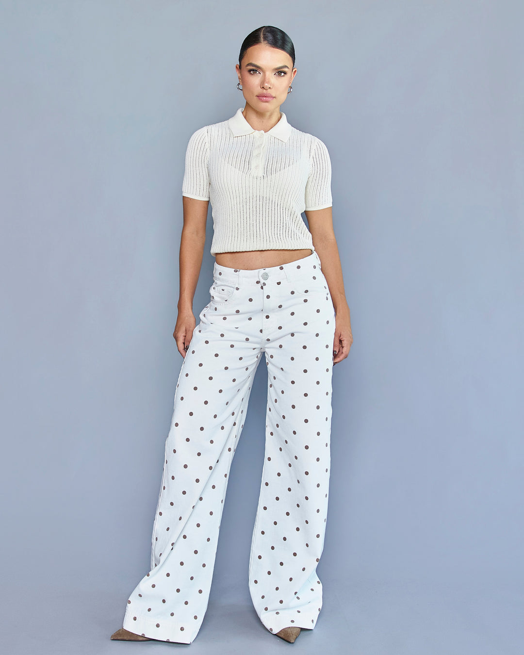 PANTALON DAMA VELVET TERCIOPELO WIDE LEG TIRO ALTO REF. 18466 (PREVENTA)