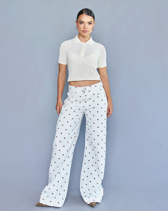 PANTALON DAMA VELVET TERCIOPELO WIDE LEG TIRO ALTO REF. 18466 (PREVENTA)