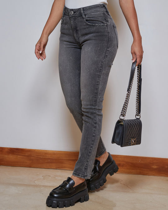 PANTALON DAMA SKINNY TIRO ALTO REF. 18148