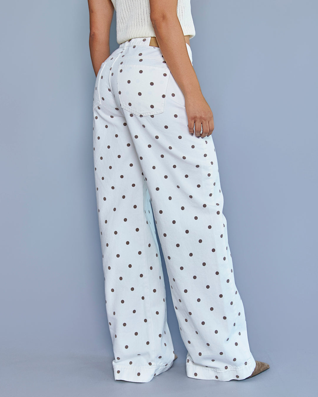 PANTALON DAMA VELVET TERCIOPELO WIDE LEG TIRO ALTO REF. 18466 (PREVENTA)