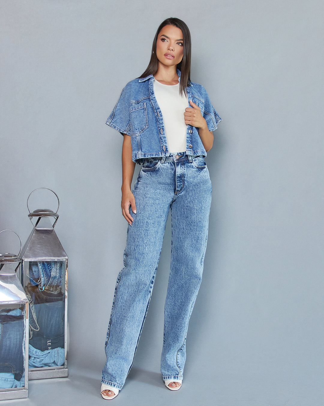 PANTALON DAMA BAGGY TIRO ALTO REF. 18409-1