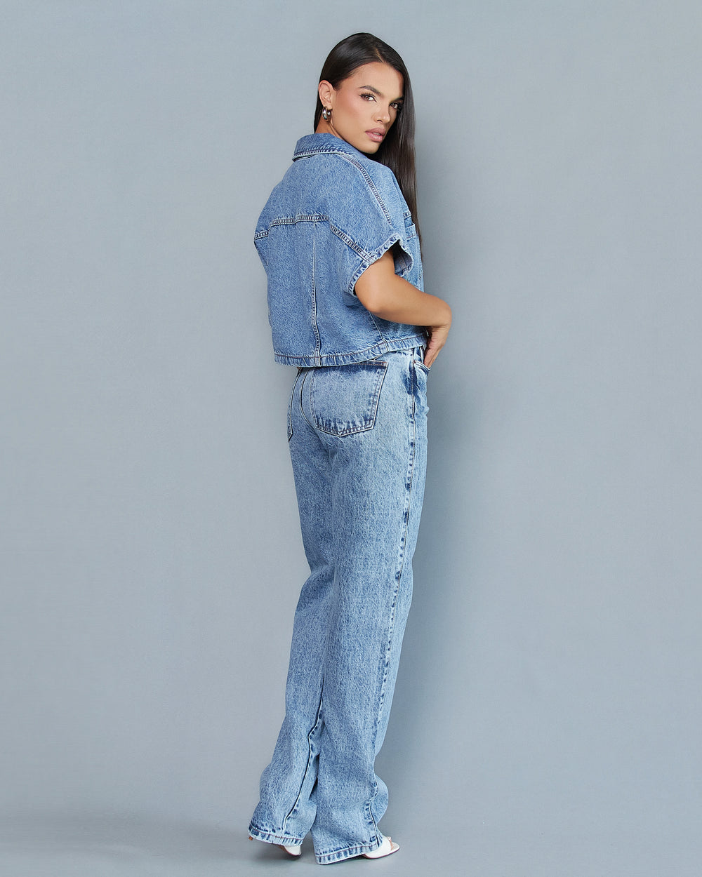 PANTALON DAMA BAGGY TIRO ALTO REF. 18409-1