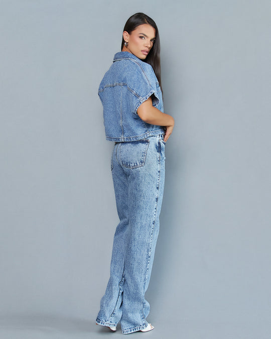 PANTALON DAMA BAGGY TIRO ALTO REF. 18409-1