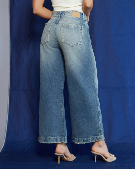 PANTALON DAMA CULOTTE TIRO ALTO REF. 18356-1