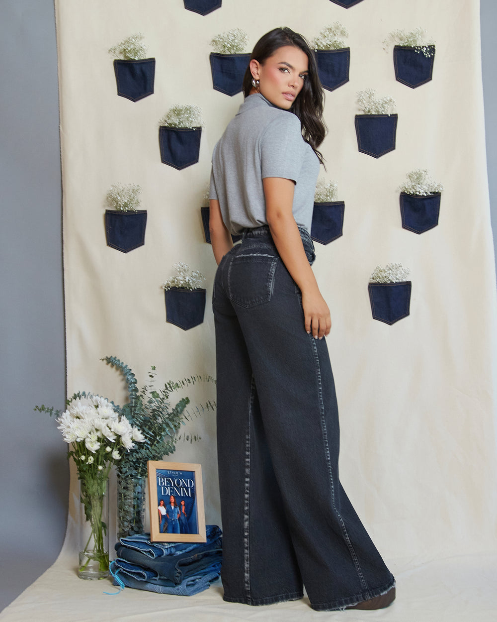 PANTALON DAMA WIDE LEG TIRO ALTO REF. 18411-1