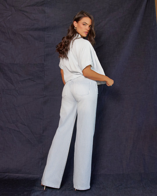 PANTALON DAMA WIDE LEG TIRO ALTO REF. 18379
