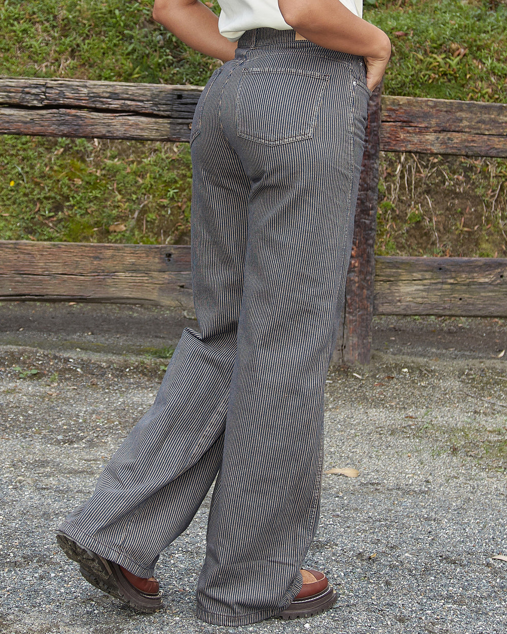 PANTALON DAMA WIDE LEG TIRO ALTO REF. 18296