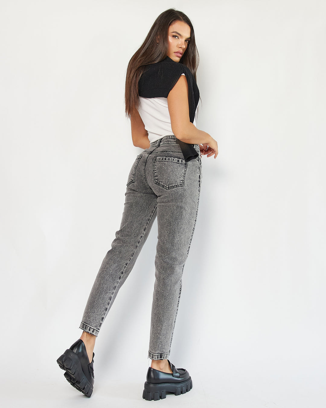 PANTALON DAMA MOMFIT TIRO ALTO REF. 18280