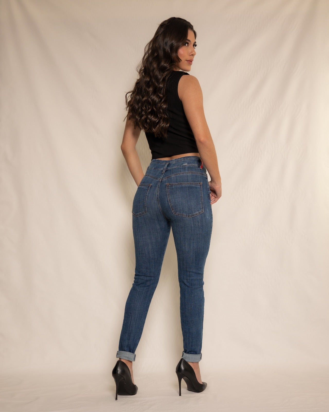 JEAN DAMA SKINNY TIRO ALTO REF. 17265