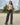 PANTALON MUJER WIDE LEG TIRO ALTO COLOR AZUL OSCURO SILUETA AMPLIA