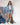 SHORT MUJER TIRO ALTO COLOR AZUL MEDIO SILUETA AMPLIA